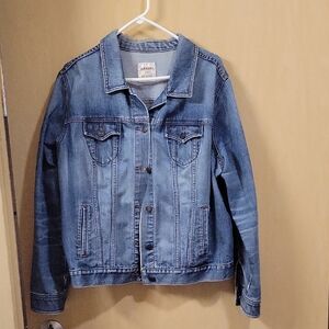 Old Navy Light Blue Denim Jean Jacket Size XXLarge